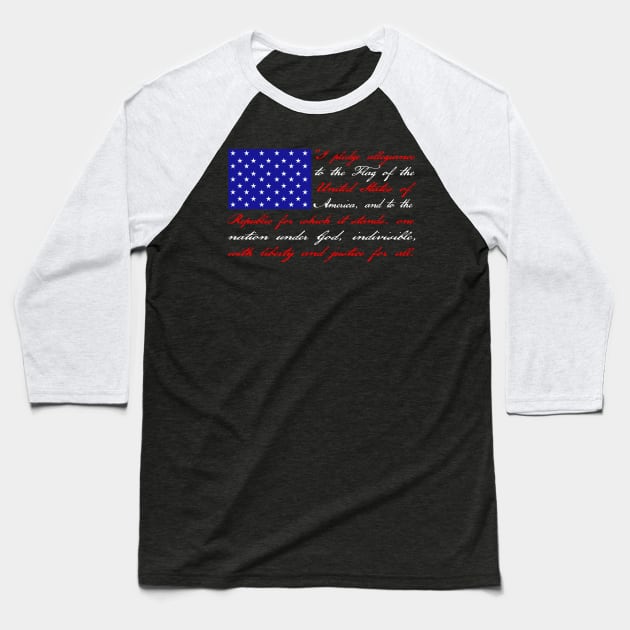 usa flag Baseball T-Shirt by YourLuckyTee